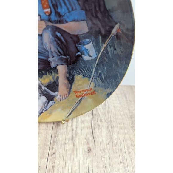 Norman Rockwells Barefoot Boy Collectors Plate Coca-Cola Limited Edition 1992 - Picture 4 of 9